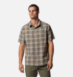 hombres tapas hamaca badlands a cuadros Mountain Hardwear camisa de manga corta de álamo grande 84RX398 - Image 4