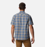 hombres tapas hamaca de zinc ligero a cuadros Mountain Hardwear camisa de manga corta de álamo grande 84RX399 - Image 2