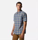 hombres tapas hamaca de zinc ligero a cuadros Mountain Hardwear camisa de manga corta de álamo grande 84RX399