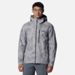 hombres tapas impresión glacial Mountain Hardwear chaqueta ozónica elástica 84RX248