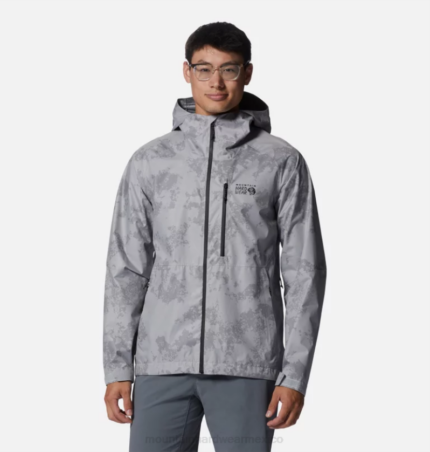 hombres tapas impresión glacial Mountain Hardwear chaqueta ozónica elástica 84RX248