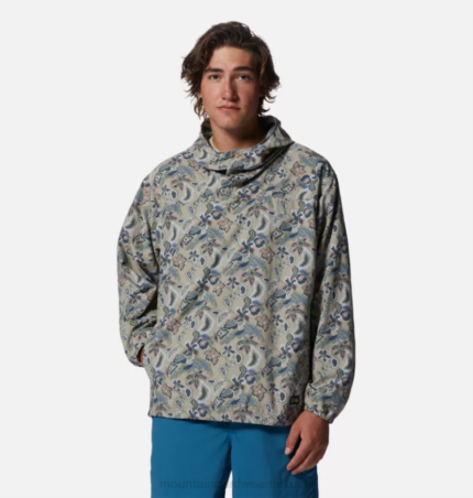 hombres tapas kilim con estampado floral de tierras baldías Mountain Hardwear anorak stryder 84RX108