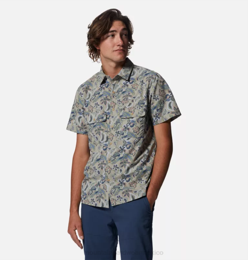 hombres tapas kilim con estampado floral de tierras baldías Mountain Hardwear camisa manga corta stryder 84RX405 - Image 4