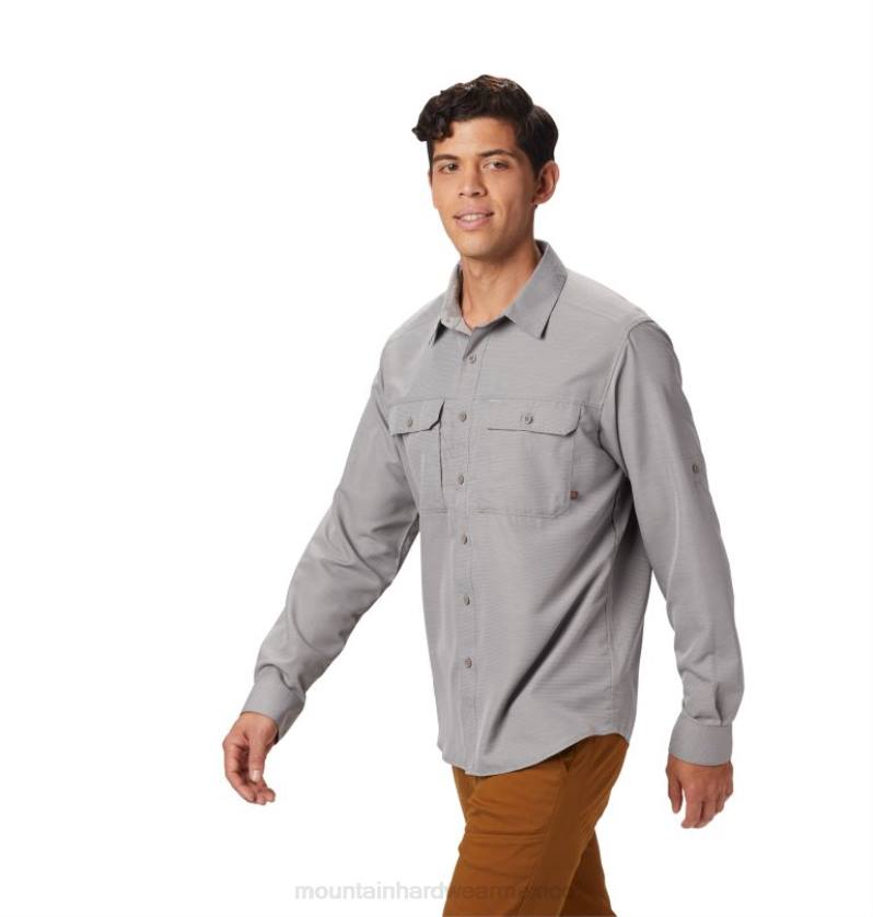 hombres_tapas_manta_gris_mountain_hardwear_camisa_de_manga_larga_canon_84rx322.jpg hombres tapas manta gris Mountain Hardwear camisa de manga larga cañón 84RX322 - Image 1