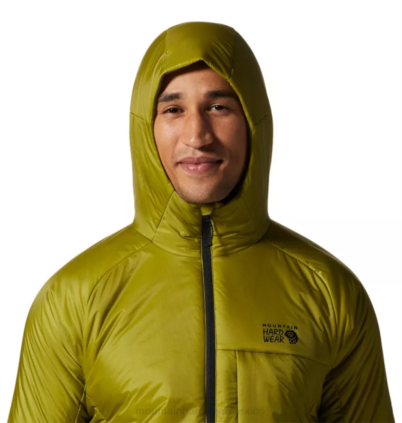 hombres tapas musgo lunar Mountain Hardwear compresor con capucha 84RX151 - Image 4