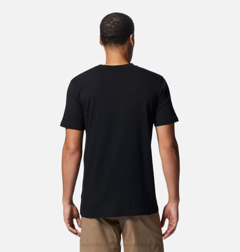hombres tapas negro Mountain Hardwear camiseta manga corta el cap topo 84RX413 - Image 2