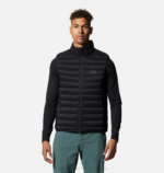 hombres tapas negro Mountain Hardwear chaleco de plumas deloro 84RX122