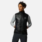 hombres tapas negro Mountain Hardwear chaleco de sombra fantasma 84RX311