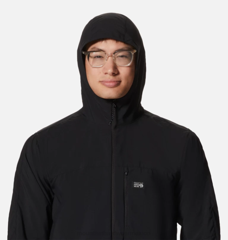 hombres tapas negro Mountain Hardwear chaqueta del remitente del rastro 84RX112 - Image 2