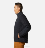 hombres tapas negro Mountain Hardwear chaqueta ligera elástica 84RX28 - Image 3