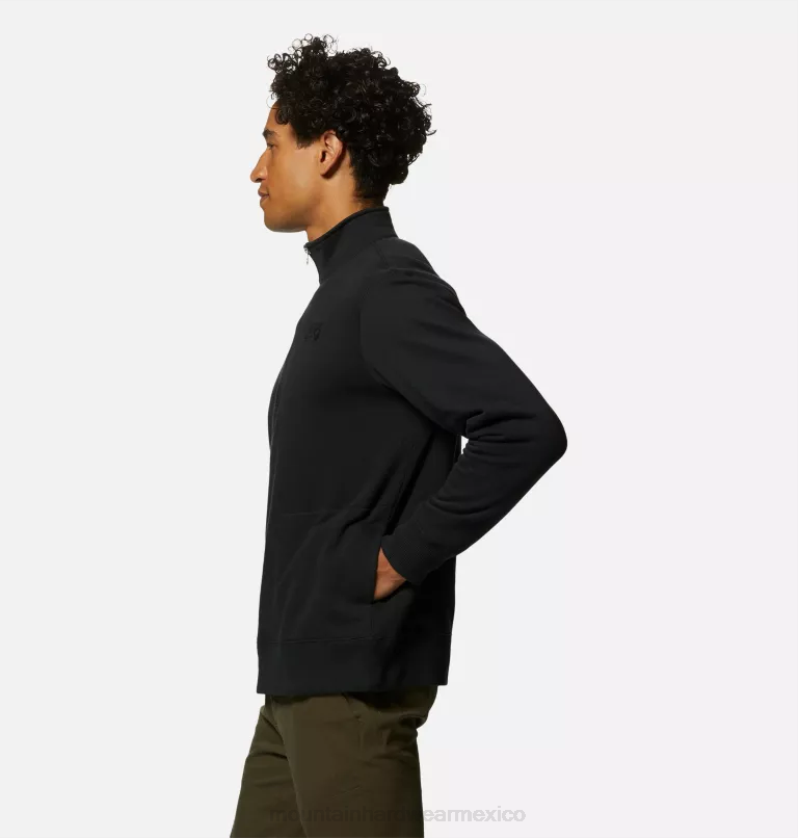 hombres tapas negro Mountain Hardwear logotipo mhw 1/4 cremallera 84RX143 - Image 2