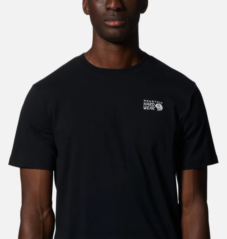 hombres tapas negro Mountain Hardwear mhw logo trasero manga corta 84RX353 - Image 2