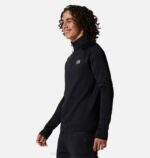 hombres tapas negro Mountain Hardwear polartec power stretch pro 1/4 cremallera 84RX276 - Image 3