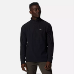 hombres tapas negro Mountain Hardwear rejilla cumbre media cremallera 84RX238