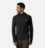 hombres tapas negro Mountain Hardwear sudadera con capucha elástica 84RX186