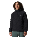 hombres tapas negro Mountain Hardwear sudadera con capucha estirable 84RX20