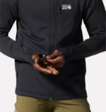 hombres tapas negro Mountain Hardwear sudadera polartec power grid con cremallera completa 84RX265 - Image 4