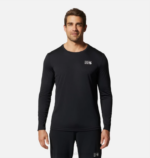 hombres tapas negro Mountain Hardwear tecnología malvada de manga larga 84RX220