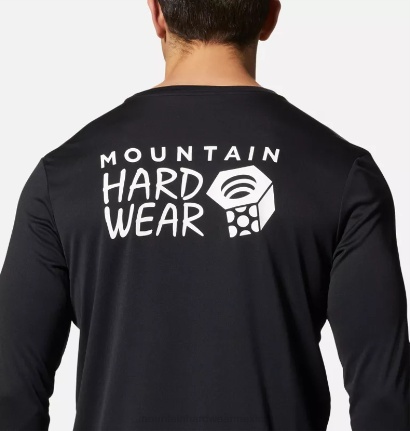 hombres tapas negro Mountain Hardwear tecnología malvada de manga larga 84RX220 - Image 4