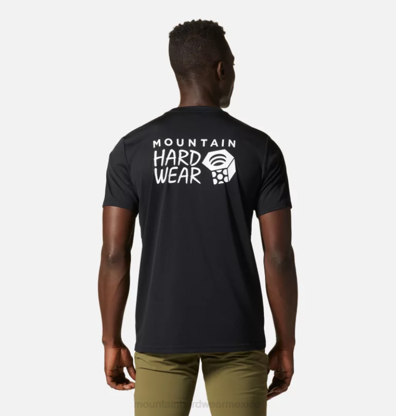 hombres tapas negro Mountain Hardwear tecnología malvada manga corta 84RX225 - Image 2