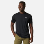 hombres tapas negro Mountain Hardwear tecnología malvada manga corta 84RX225