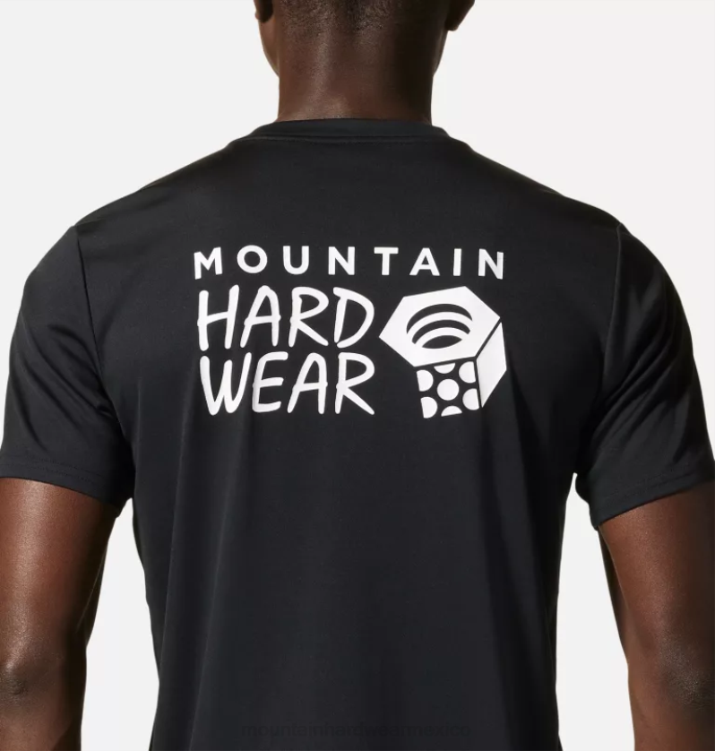 hombres tapas negro Mountain Hardwear tecnología malvada manga corta 84RX225 - Image 4