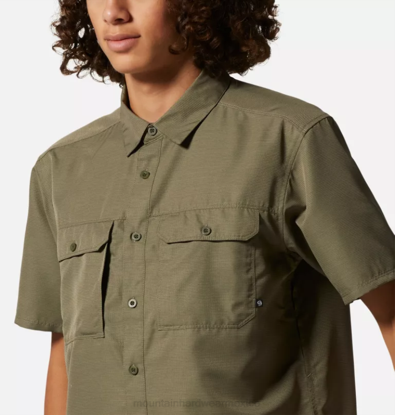 hombres tapas piedra verde Mountain Hardwear camisa de manga corta cañón 84RX330 - Image 4