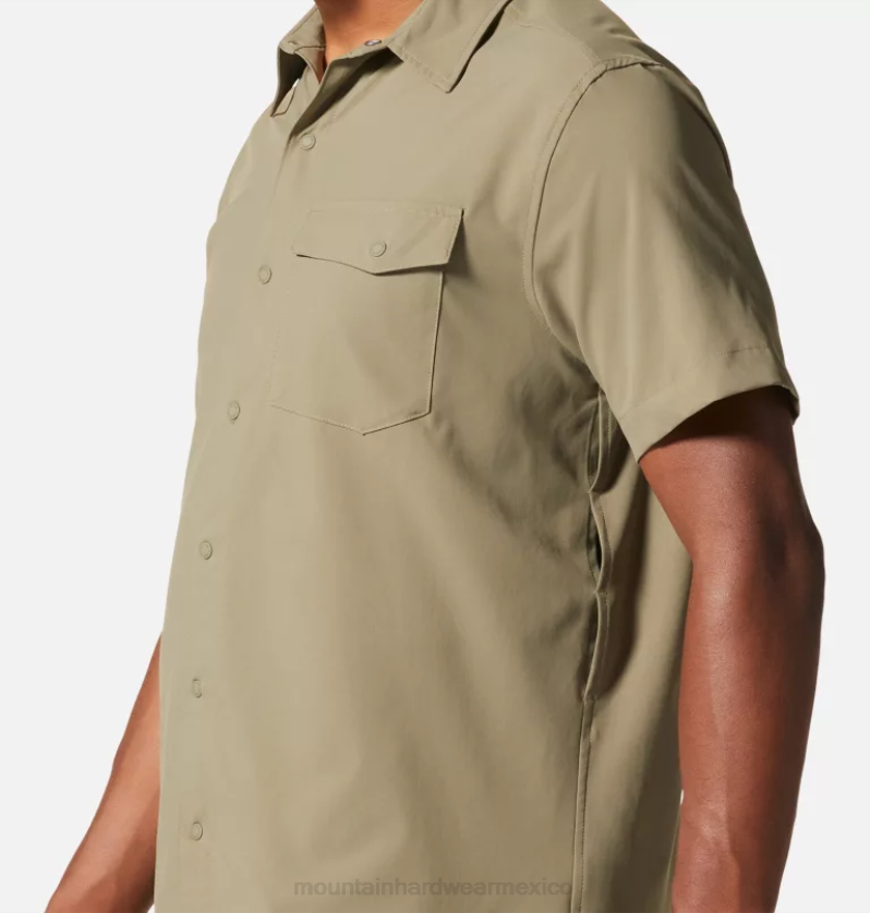hombres tapas piedra verde Mountain Hardwear camisa de manga corta sombra lite 84RX339 - Image 5