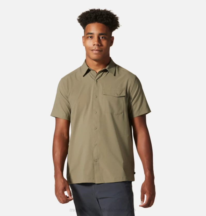 hombres_tapas_piedra_verde_mountain_hardwear_camisa_de_manga_corta_sombra_lite_84rx339.png hombres tapas piedra verde Mountain Hardwear camisa de manga corta sombra lite 84RX339 - Image 1
