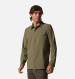 hombres tapas piedra verde Mountain Hardwear camisa de manga larga sombra lite 84RX331 - Image 4