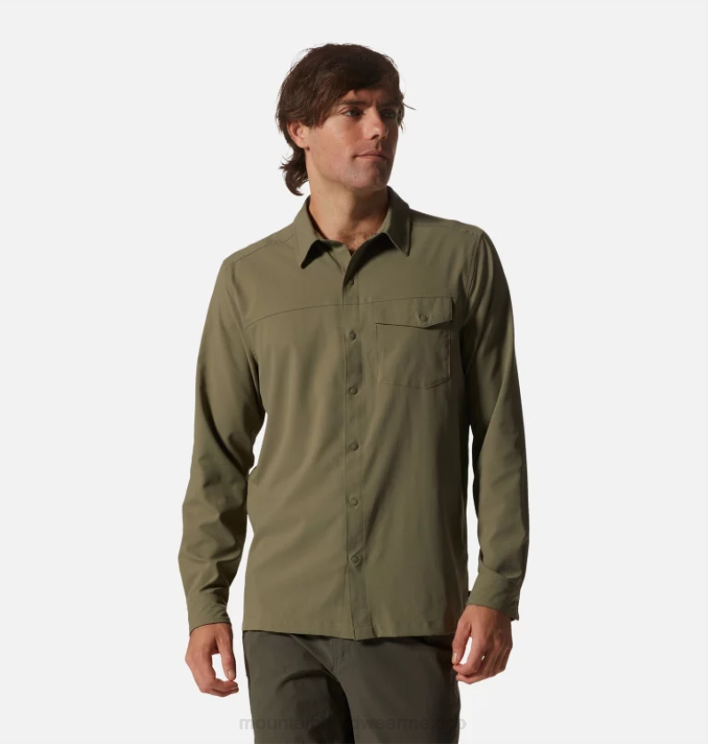 hombres_tapas_piedra_verde_mountain_hardwear_camisa_de_manga_larga_sombra_lite_84rx331.png hombres tapas piedra verde Mountain Hardwear camisa de manga larga sombra lite 84RX331 - Image 1