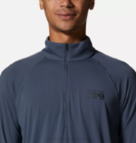 hombres tapas pizarra azul Mountain Hardwear lago del cráter 1/2 zip 84RX64 - Image 2