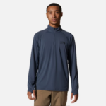 hombres tapas pizarra azul Mountain Hardwear lago del cráter 1/2 zip 84RX64
