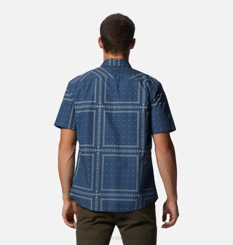 hombres tapas rejilla de bandana de zinc Mountain Hardwear camisa de manga corta de álamo grande 84RX396 - Image 2