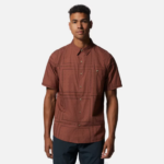hombres tapas rejilla de pañuelo de tierra de arcilla Mountain Hardwear camisa de manga corta de álamo grande 84RX400