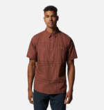 hombres tapas rejilla de pañuelo de tierra de arcilla Mountain Hardwear camisa de manga corta de álamo grande 84RX400