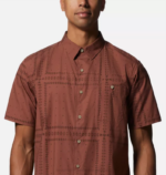 hombres tapas rejilla de pañuelo de tierra de arcilla Mountain Hardwear camisa de manga corta de álamo grande 84RX400 - Image 3