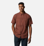 hombres tapas rejilla de pañuelo de tierra de arcilla Mountain Hardwear camisa de manga corta de álamo grande 84RX400 - Image 4