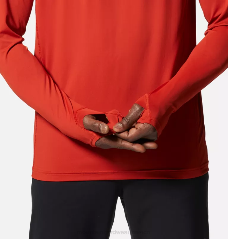 hombres tapas rojo desierto Mountain Hardwear sudadera con capucha del lago del cráter 84RX61 - Image 4