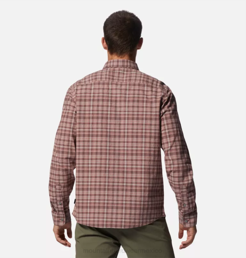 hombres tapas tela escocesa del dosel de la tierra de la arcilla Mountain Hardwear camisa de manga larga de álamo grande 84RX392 - Image 2