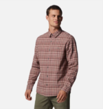 hombres tapas tela escocesa del dosel de la tierra de la arcilla Mountain Hardwear camisa de manga larga de álamo grande 84RX392