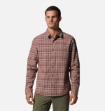 hombres tapas tela escocesa del dosel de la tierra de la arcilla Mountain Hardwear camisa de manga larga de álamo grande 84RX392 - Image 4