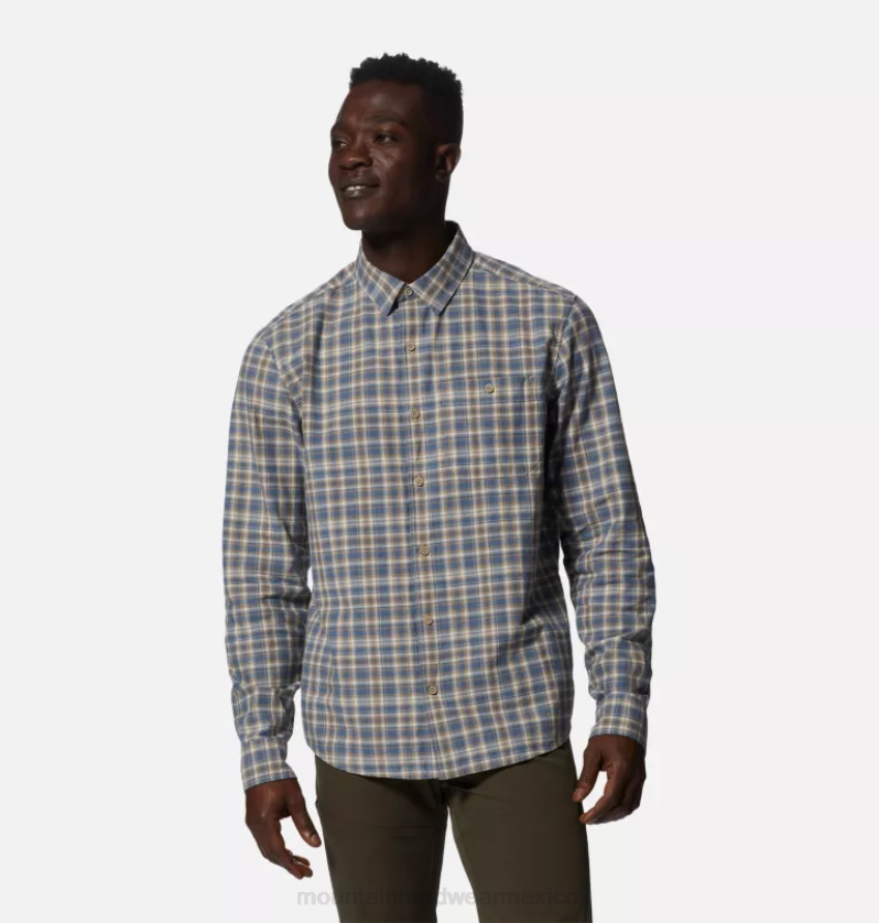 hombres tapas tela escocesa del dosel de las tierras baldías Mountain Hardwear camisa de manga larga de álamo grande 84RX394 - Image 4