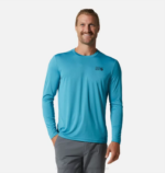 hombres tapas tetón azul Mountain Hardwear tecnología malvada de manga larga 84RX221