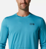 hombres tapas tetón azul Mountain Hardwear tecnología malvada de manga larga 84RX221 - Image 3