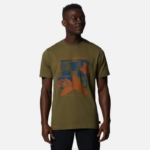 hombres tapas verde combate Mountain Hardwear escaleras de altitud manga corta 84RX418