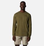 hombres tapas verde combate Mountain Hardwear mhw logo en la espalda manga larga 84RX349
