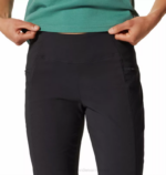 mujer fondos negro Mountain Hardwear pantalones tobilleros de talle alto dynama 84RX571 - Image 3