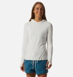 mujer tapas Banco de niebla Mountain Hardwear sudadera con capucha de manga larga del lago del cráter 84RX594