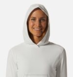 mujer tapas Banco de niebla Mountain Hardwear sudadera con capucha de manga larga del lago del cráter 84RX594 - Image 3